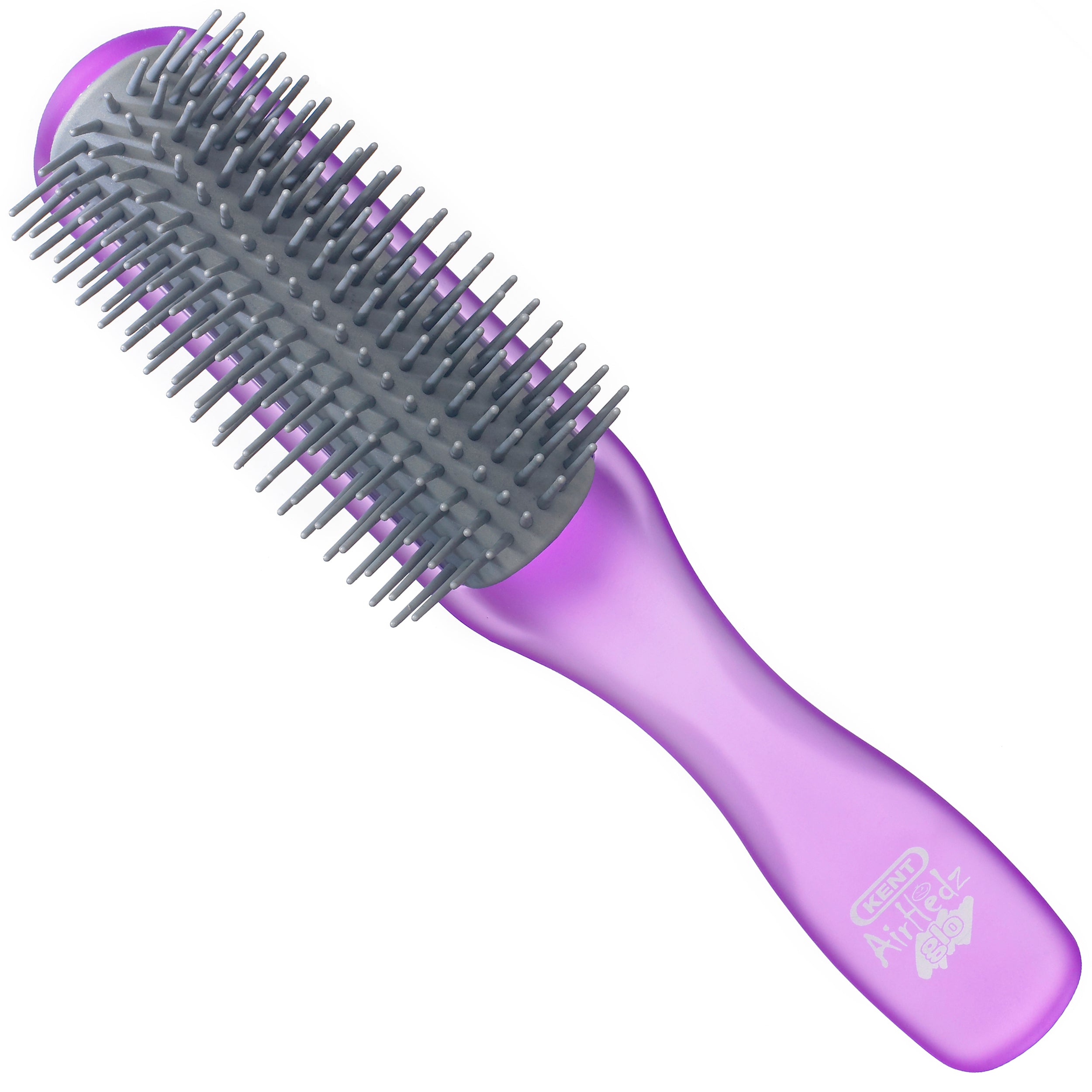 AirHedz Glo ハーフロール デタングリングヘアブラシ パープル AHGLO01PUR