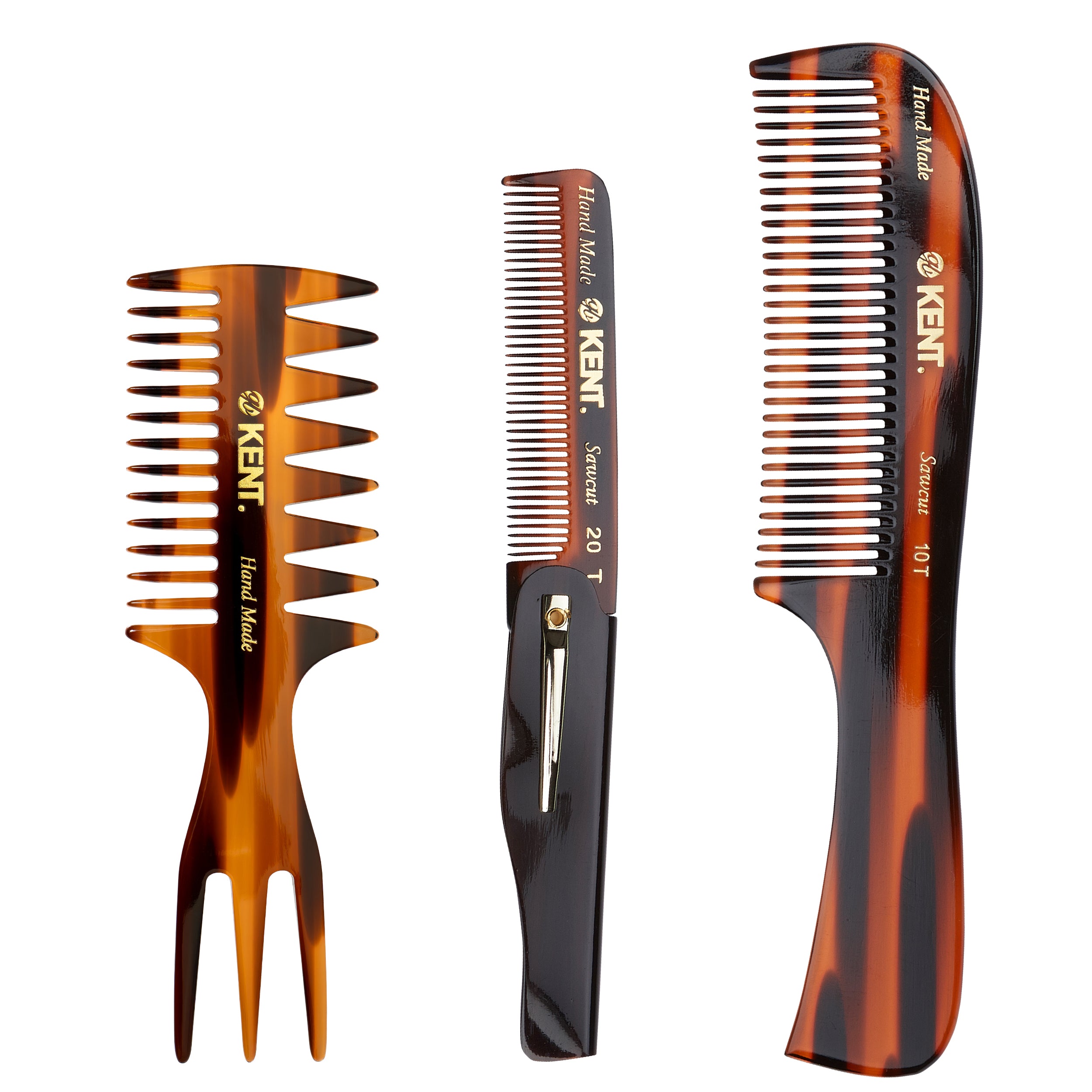 ハンドメイドコーム 3本セットフィッシュテールコーム57T 折り畳みコーム20T ハンドルレイクコーム10T CMSET-10T-20T-57T