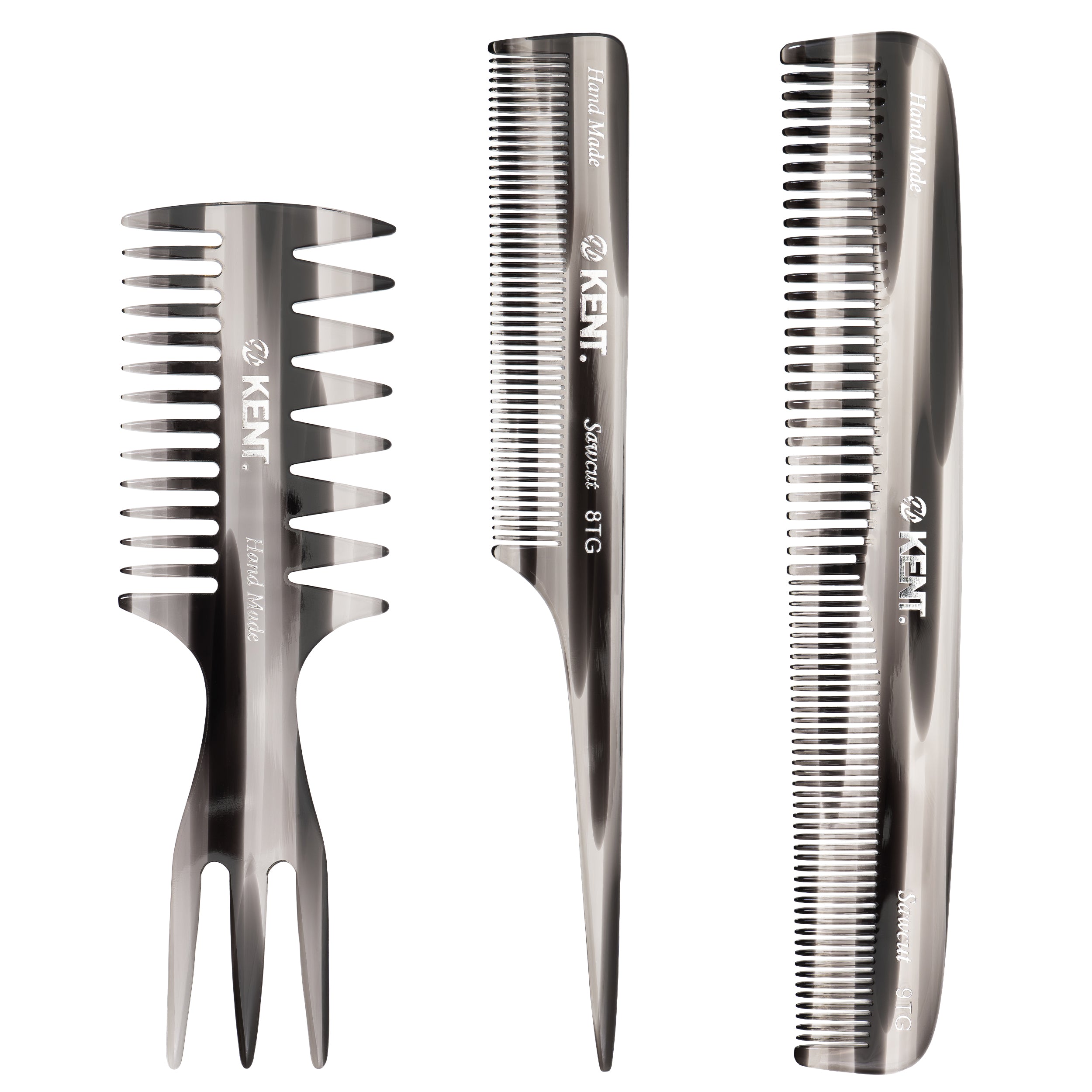 ハンドメイドコーム 3本セット テールコーム8TG ドレッサーコーム9TG フィッシュテールコーム57TG CMSET-8TG-9TG-57TG