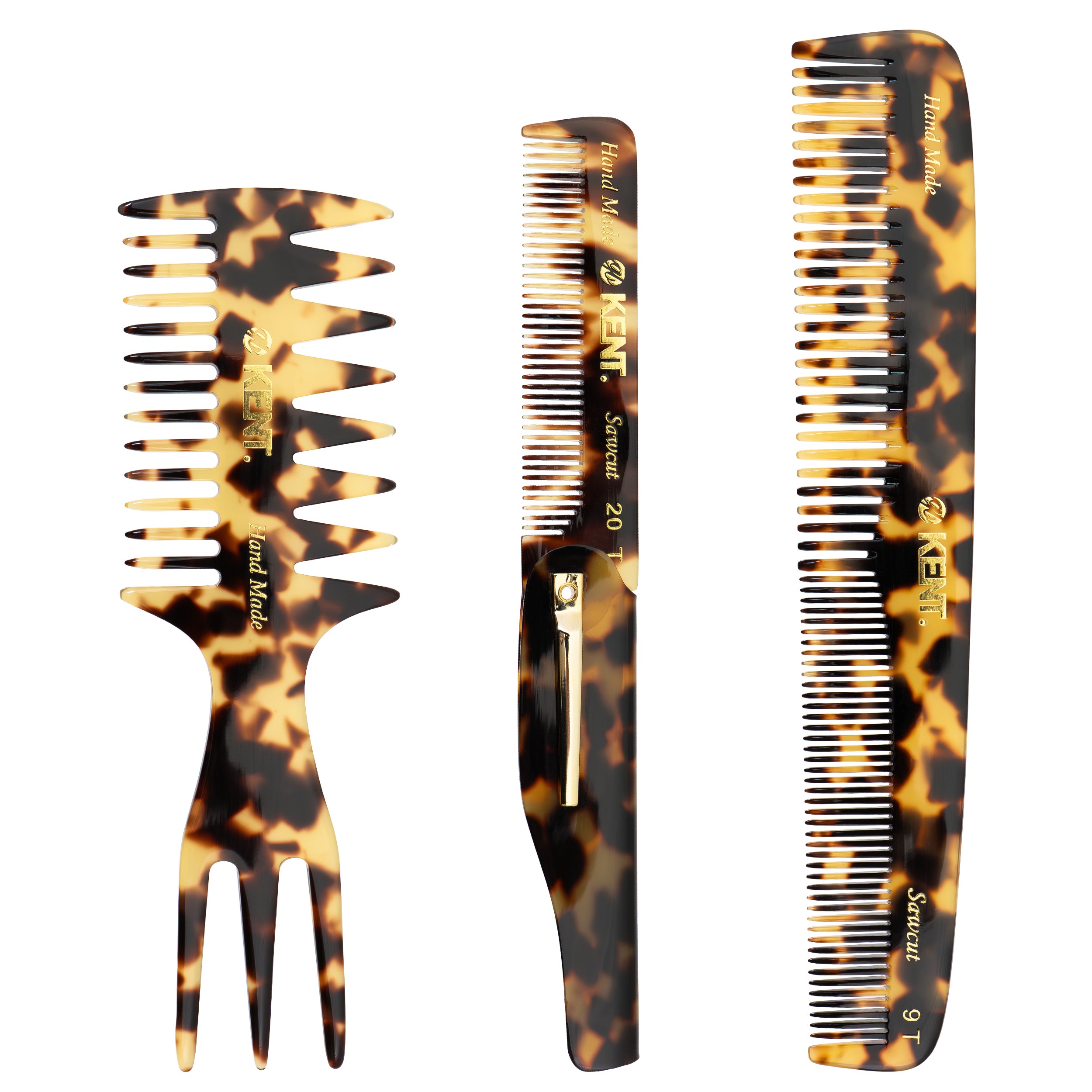 ハンドメイドコーム 3本セットフィッシュテールコーム57TLP 折り畳みコーム20TLP ドレッサーコーム9TLP CMSET-9TLP-20TLP-57TLP