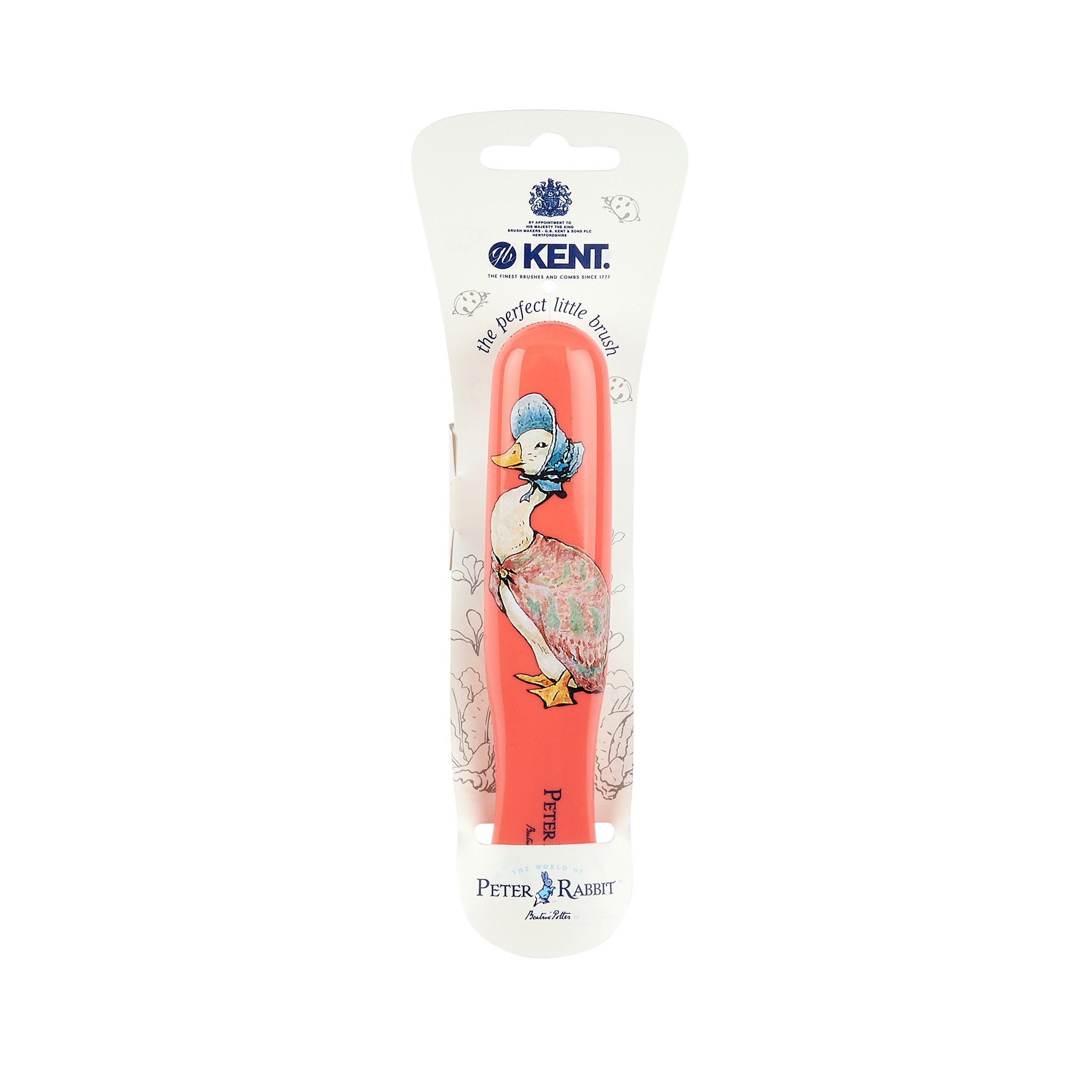 Peter Rabbit™ ジマイマ・パドルダック™ ボールエンドピン クッションヘアブラシ スモール PR07