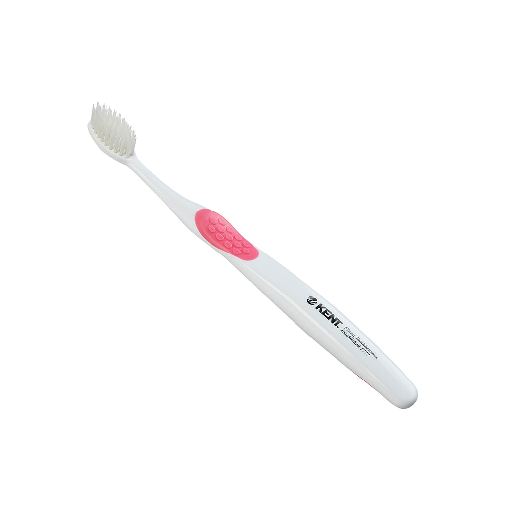 Kent Refresh シルバー配合99.9%抗菌 エクストラソフト歯ブラシ レギュラーヘッド 6本セット ピンク TSILSR6P