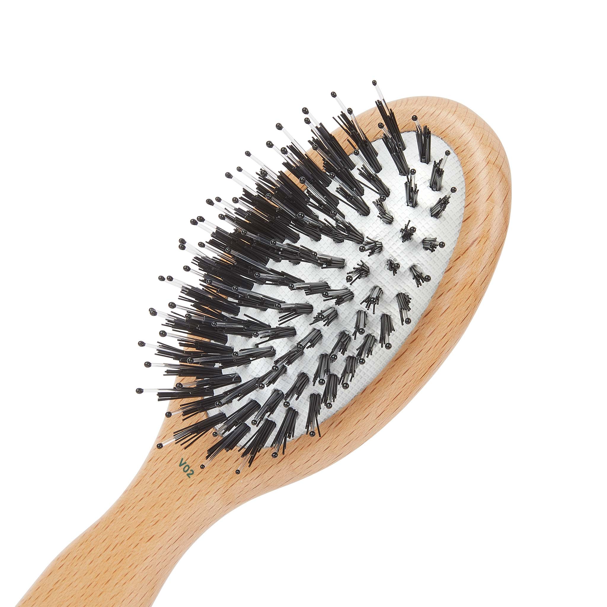 Vegan Bristle ヴィーガンヘアブラシ Small Cushion Nylon Mix Hairbrush VEG02