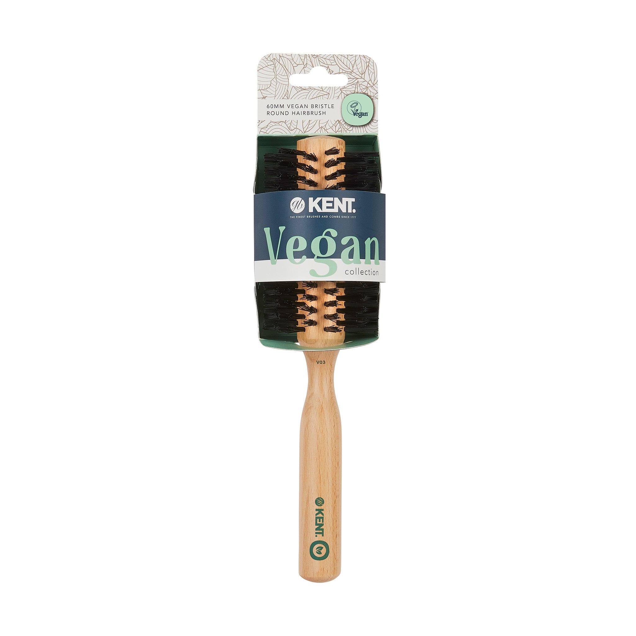 Vegan Bristle ヴィーガンヘアブラシ 60mm Round Brush VEG03