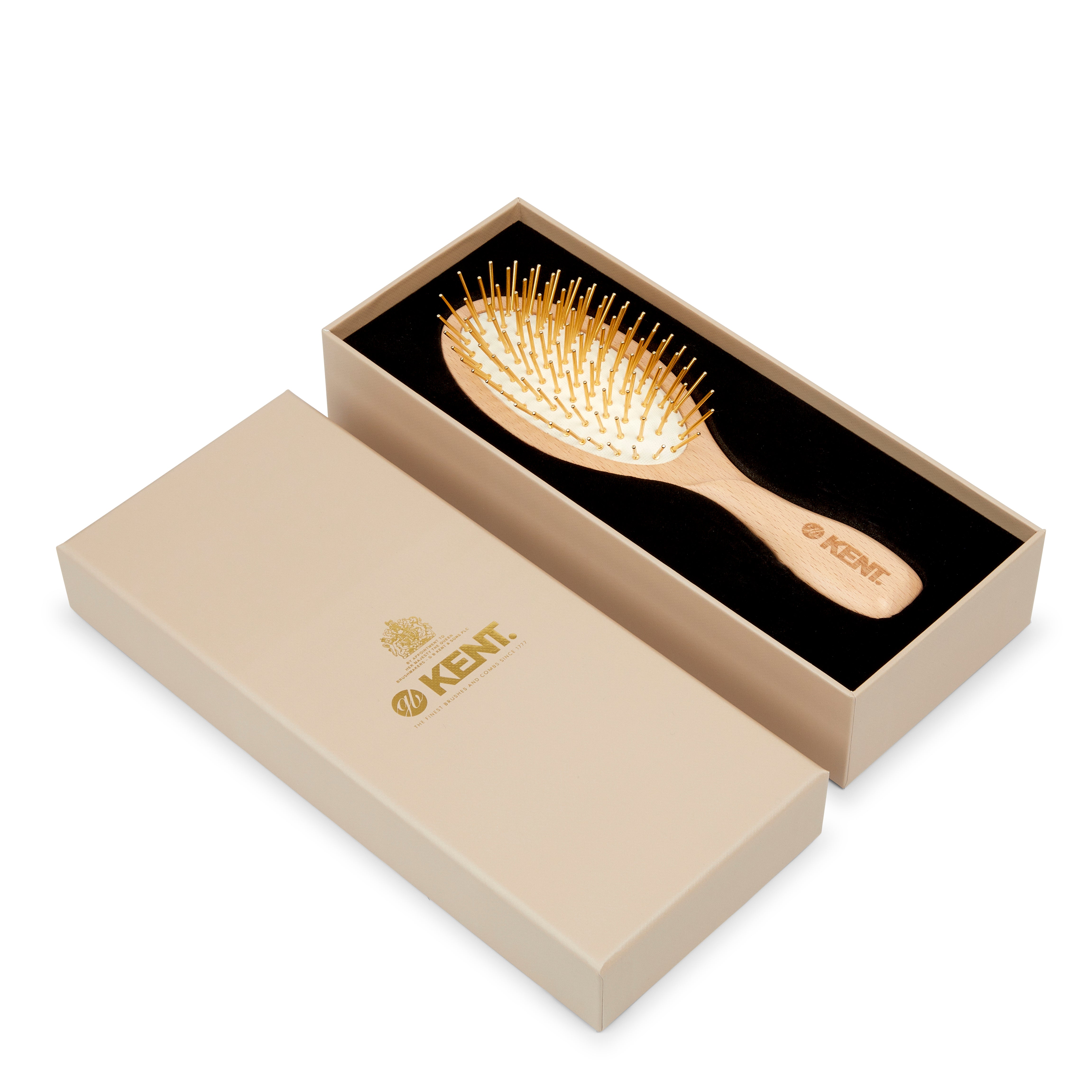 22kゴールドピン スカルプケアクッションヘアブラシ GPL01