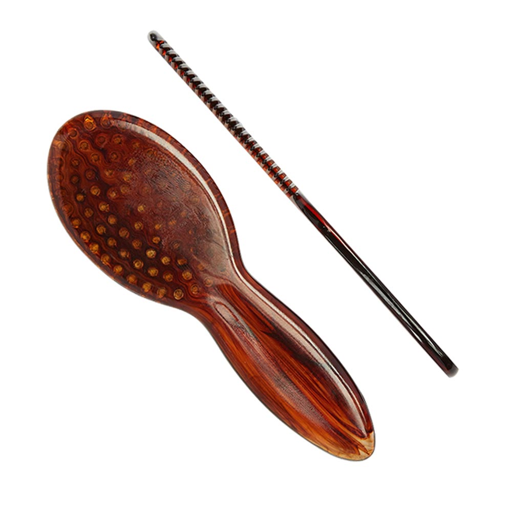 ジービーケントの高級豚毛のベビー用ヘアブラシ BA30