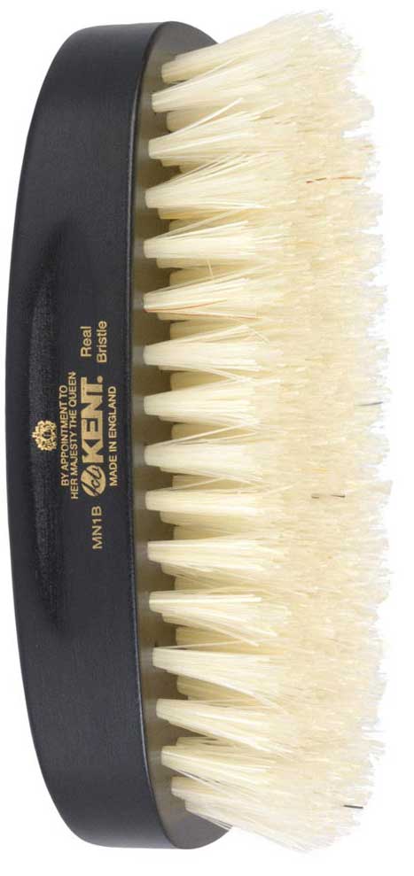 ジービーケントの高級豚毛メンズヘアブラシmn1b