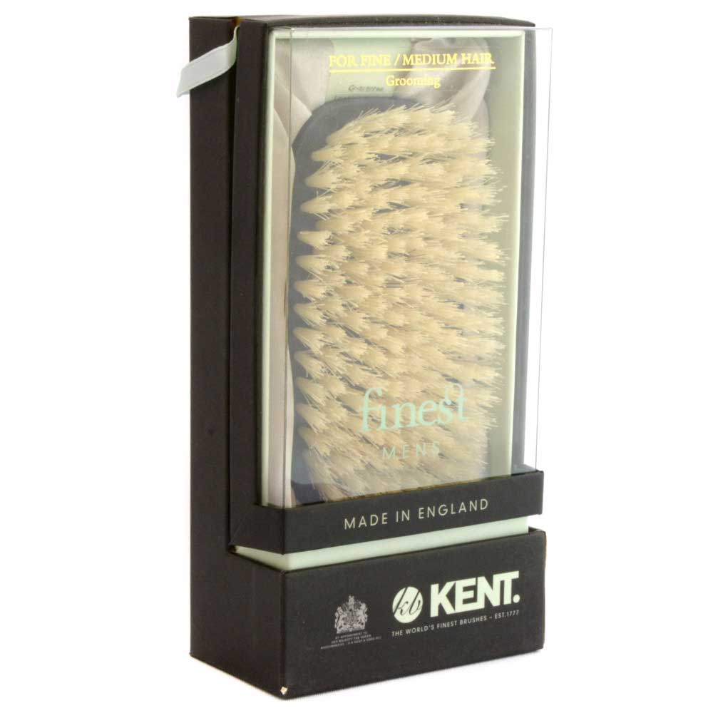 ジービーケントの高級豚毛メンズヘアブラシmn1b