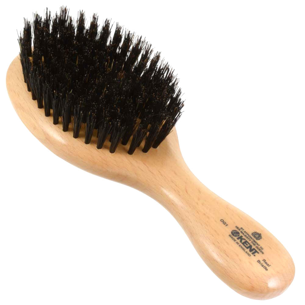 ジービーケントの高級豚毛メンズヘアブラシog1