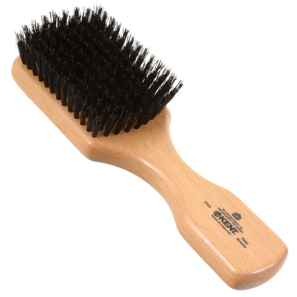 ジービーケントの高級豚毛メンズヘアブラシog2