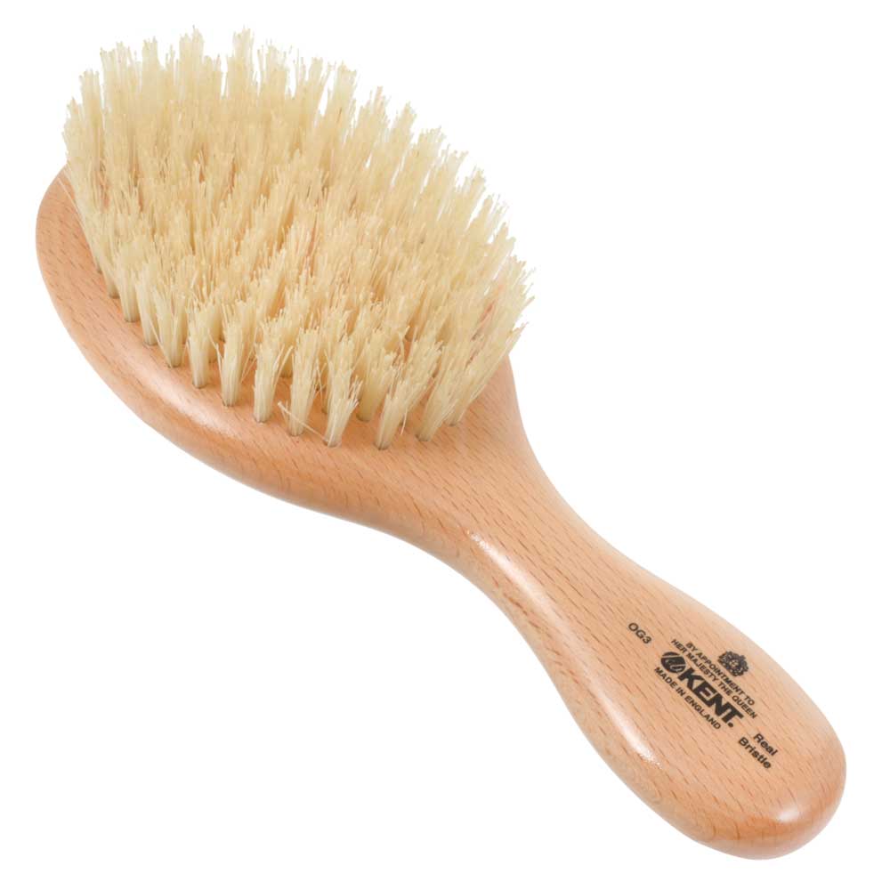 ジービーケントの高級豚毛メンズヘアブラシog3