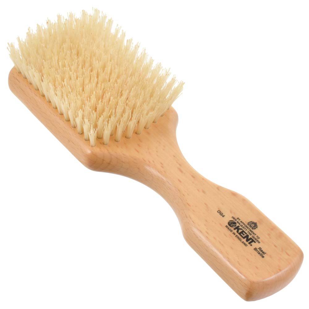 ジービーケントの高級豚毛メンズヘアブラシog4