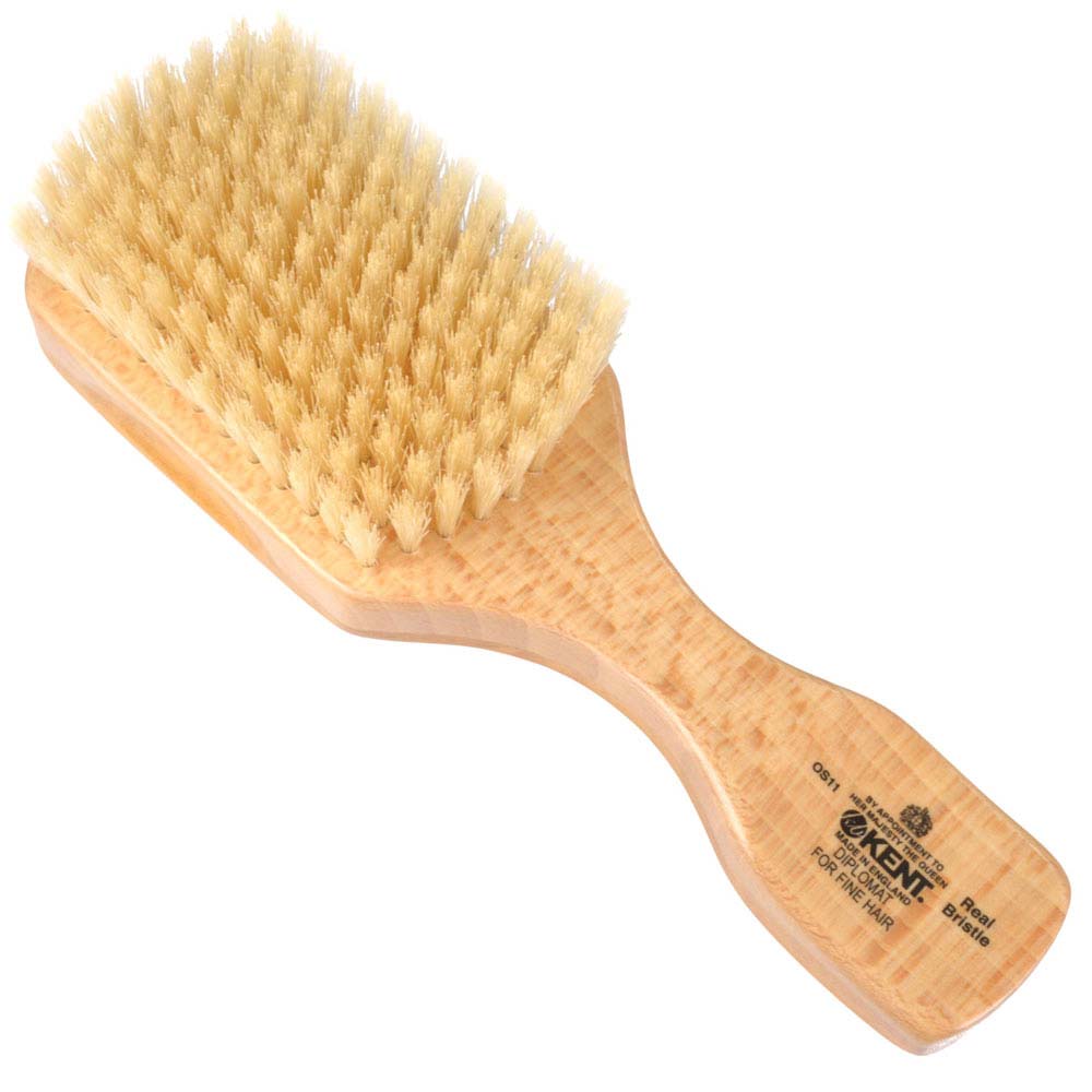 ジービーケントの高級豚毛メンズヘアブラシ OS11