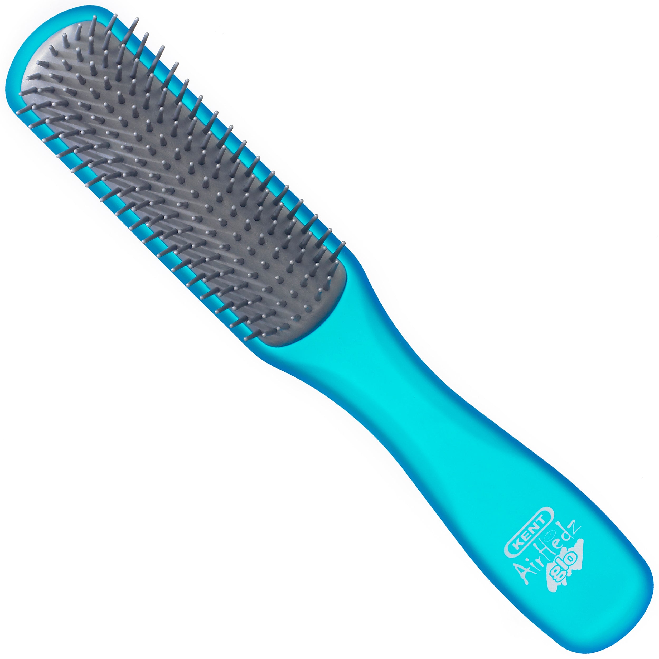 AirHedz Glo ラジアル デタングリングヘアブラシ ブルー AHGLO02BLU