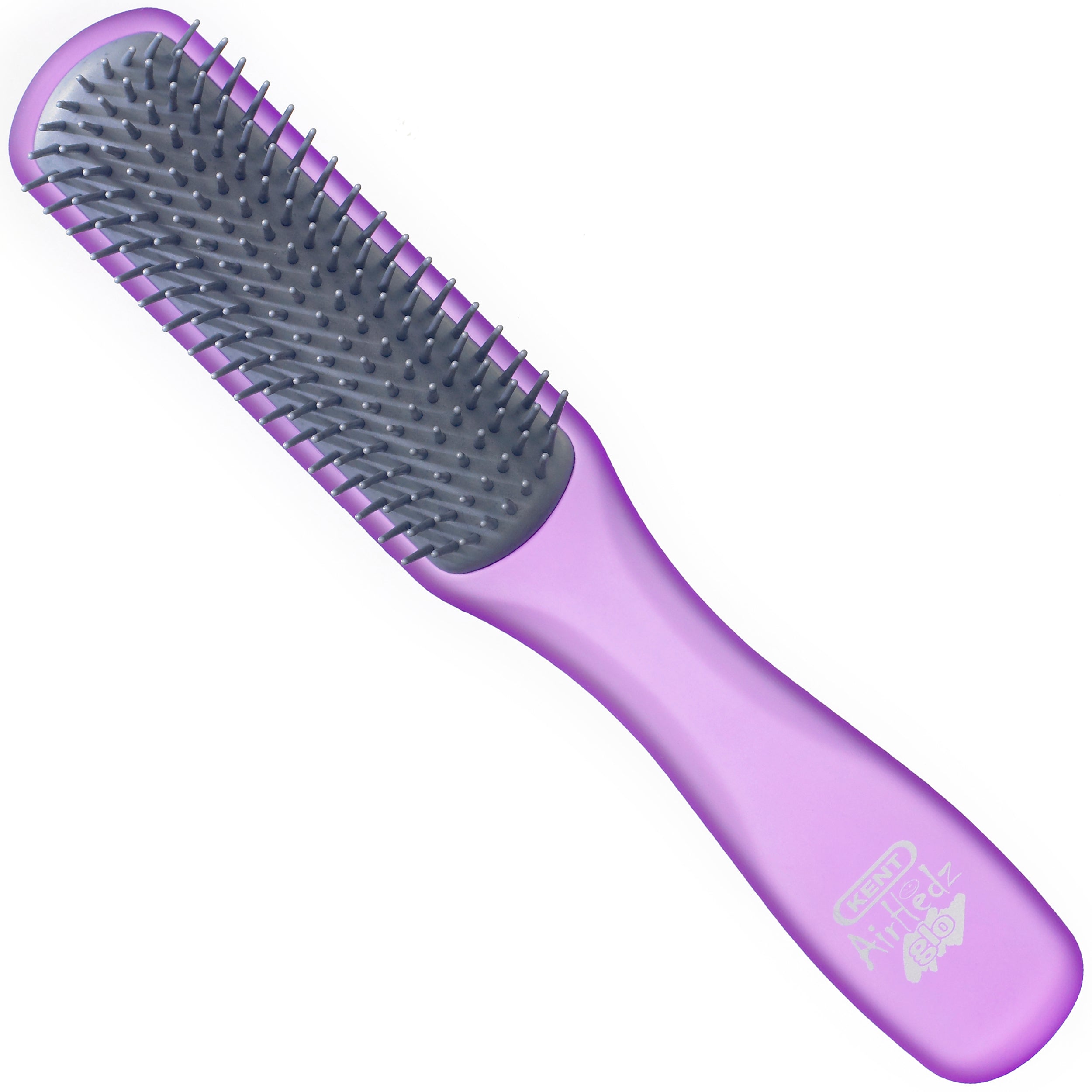 AirHedz Glo ラジアル デタングリングヘアブラシ パープル AHGLO02PUR