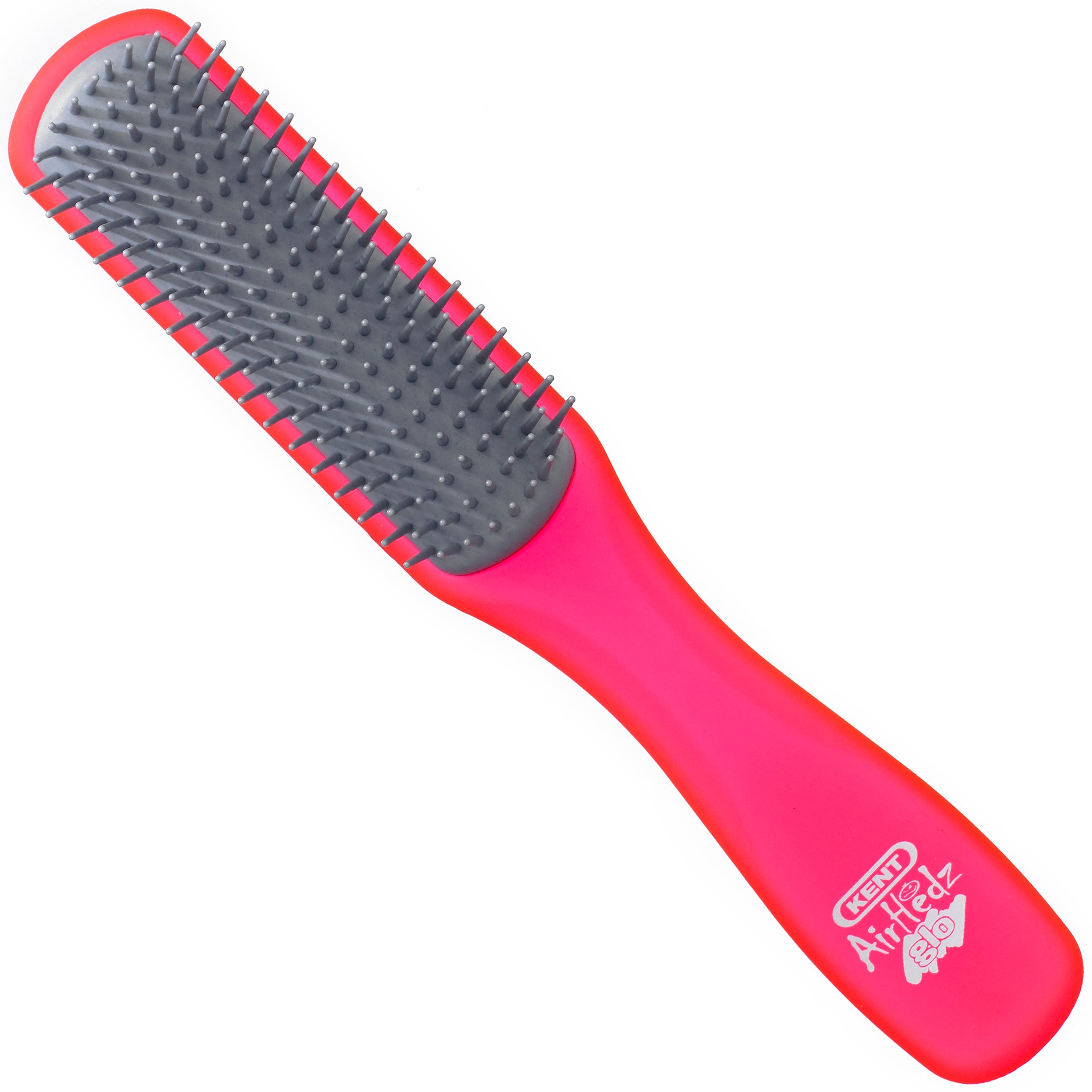 AirHedz Glo ラジアル デタングリングヘアブラシ レッド AHGLO02STR