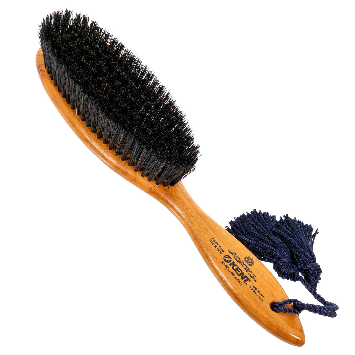 Clothes Brush オールケア ボアブリッスル 豚毛洋服ブラシ タッセル付 CS7AB