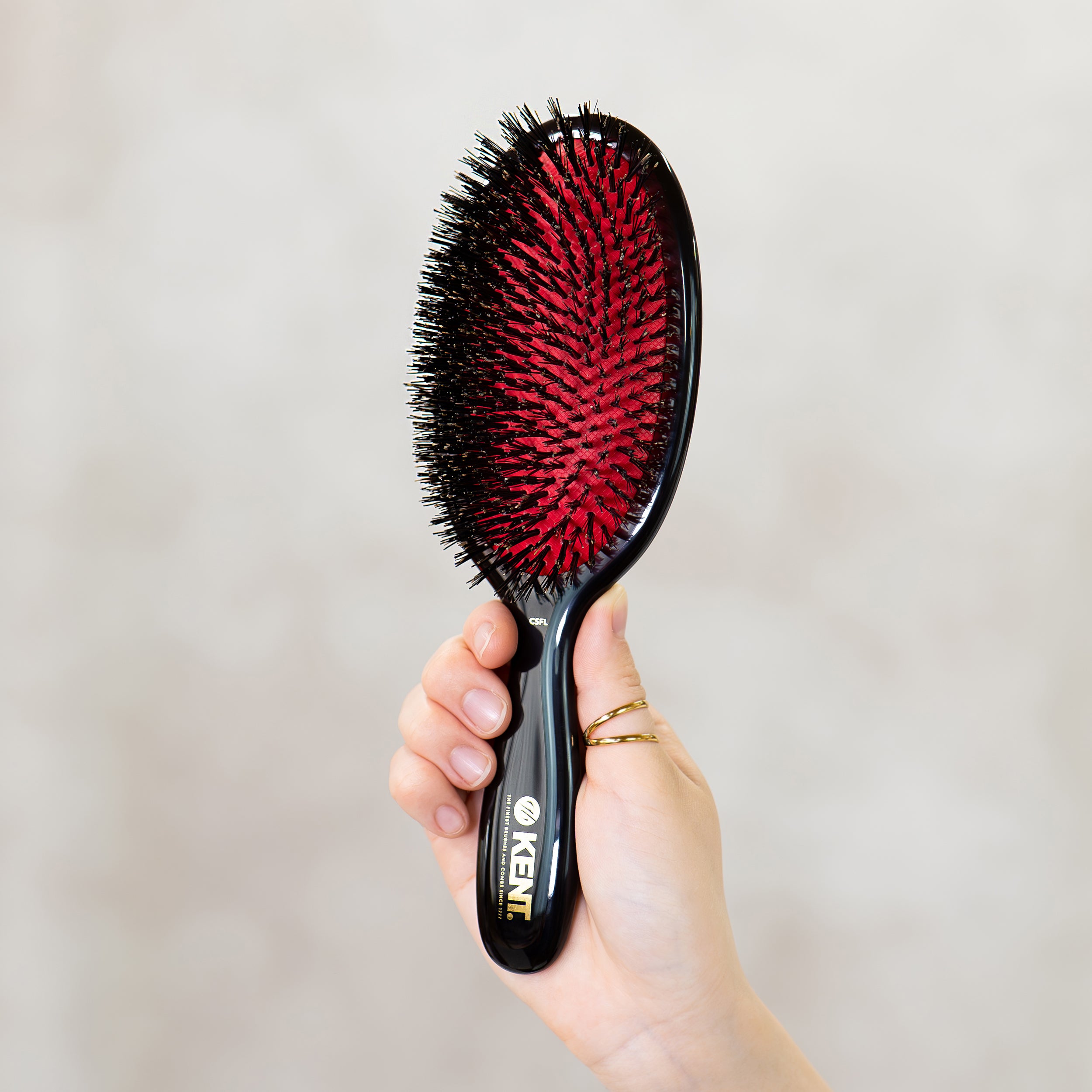 ミディアムブリッスルクッションヘアブラシ ラージサイズ NEW CLASSIC SHINE CSFL 【クリーニングブラシ付き】