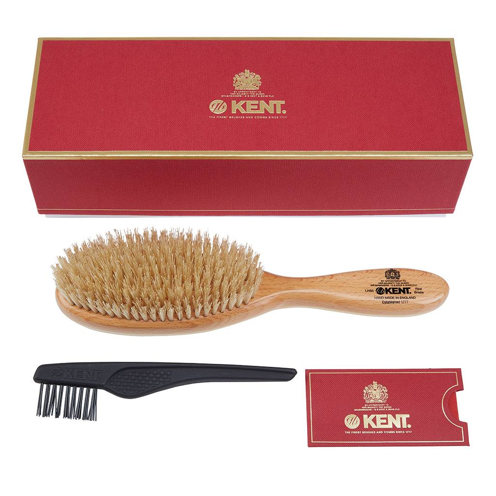 GB KENT ケント 英国王室御用達 豚毛 ハンドメイドヘアブラシ LHS5